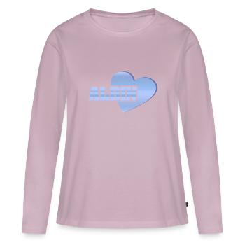 Albin as gold - Women's Premium Organic Long Sleeve Shirt - dusky pink - Front - Julia (174cm)