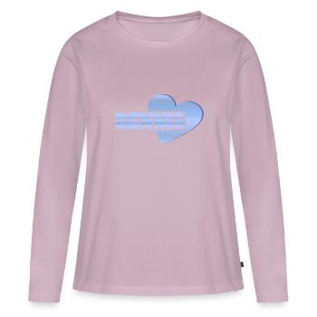Dennis as gold - Women's Premium Organic Long Sleeve Shirt - dusky pink - Front - Julia (174cm)