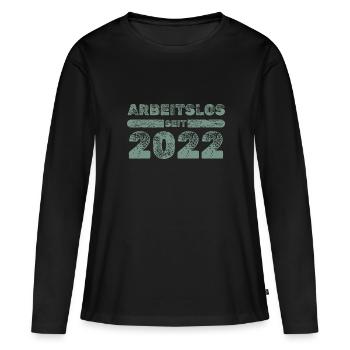 2022 - Women's Premium Organic Long Sleeve Shirt - black - Front - Julia (174cm)