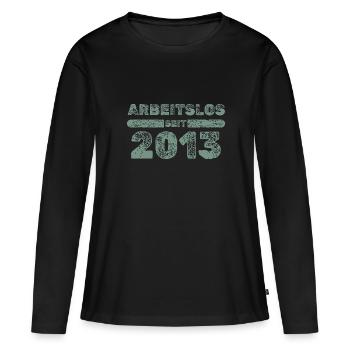 2013 2013 - T-shirt manches longues Premium bio Femme - noir - Devant - Julia (174cm)