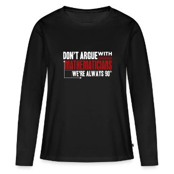 Mathematician Mathematician Job - Women's Premium Organic Long Sleeve Shirt - black - Front - Julia (174cm)
