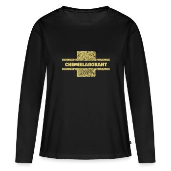 Beruf Chemielaborant - Frauen Premium Bio Langarmshirt - Schwarz - Vorne - Julia (174cm)