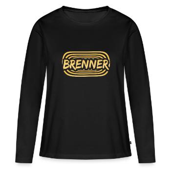 Work burner - Women's Premium Organic Long Sleeve Shirt - black - Front - Julia (174cm)