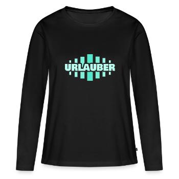 Profession Vacancier - T-shirt manches longues Premium bio Femme - noir - Devant - Julia (174cm)
