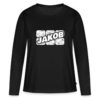 Jacob dans le rôle de Jacob - T-shirt manches longues Premium bio Femme - noir - Devant - Julia (174cm)