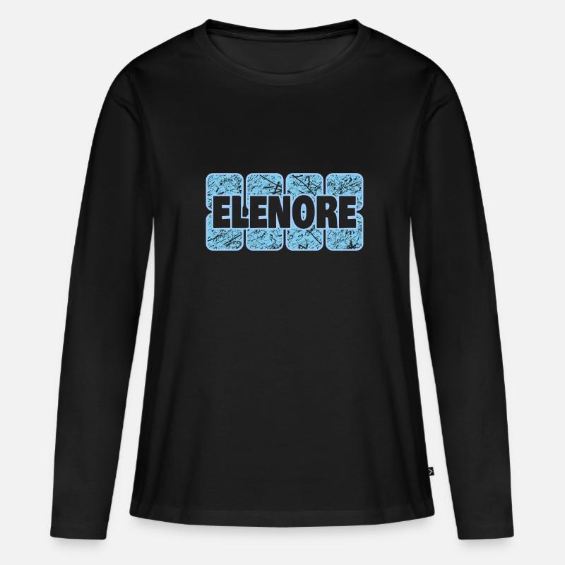 Gift for Elenore - Women's Premium Organic Long Sleeve Shirt - black