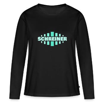Schreiner - Frauen Premium Bio Langarmshirt - Schwarz - Vorne - Julia (174cm)