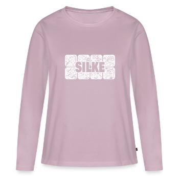 Baby Silke - Women's Premium Organic Long Sleeve Shirt - dusky pink - Front - Julia (174cm)