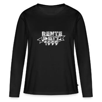 1999 1999 - T-shirt manches longues Premium bio Femme - noir - Devant - Julia (174cm)