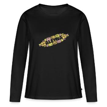 Mama Aleyna - Frauen Premium Bio Langarmshirt - Schwarz - Vorne - Julia (174cm)