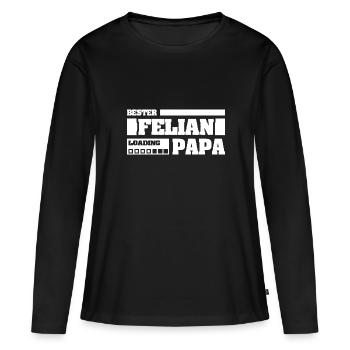 Geburt Felian - Frauen Premium Bio Langarmshirt - Schwarz - Vorne - Julia (174cm)