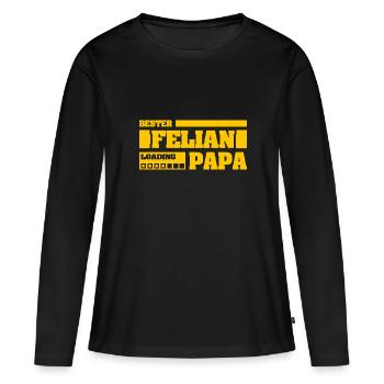 Geburt Felian - Frauen Premium Bio Langarmshirt - Schwarz - Vorne - Julia (174cm)