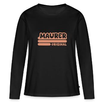 Bricklayer - Women's Premium Organic Long Sleeve Shirt - black - Front - Julia (174cm)