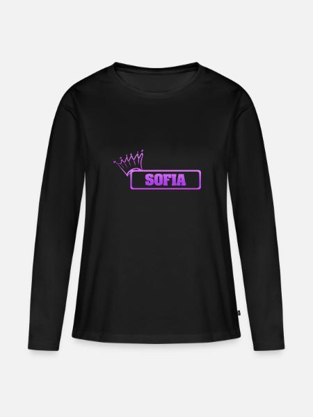 Gift for Sofia - Women's Premium Organic Long Sleeve Shirt - black