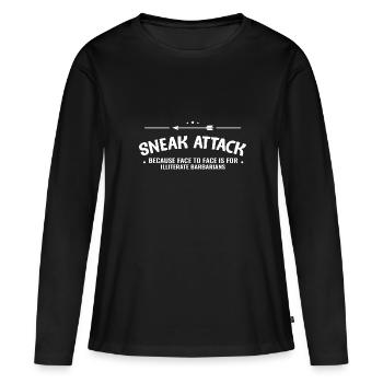 Tir Armes de sport Munitions Collector Arme Mode de vie - T-shirt manches longues Premium bio Femme - noir - Devant - Julia (174cm)