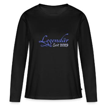 Heldin 2029 - Frauen Premium Bio Langarmshirt - Schwarz - Vorne - Julia (174cm)