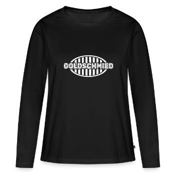 Job Orfèvre - T-shirt manches longues Premium bio Femme - noir - Devant - Julia (174cm)