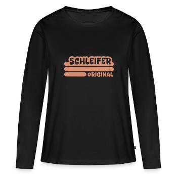 Le métier de broyeur - T-shirt manches longues Premium bio Femme - noir - Devant - Julia (174cm)
