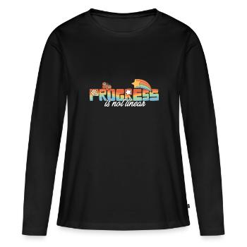 Les progrès des enseignants accélérés paraprofessionnels ne sont pas - T-shirt manches longues Premium bio Femme - noir - Devant - Julia (174cm)