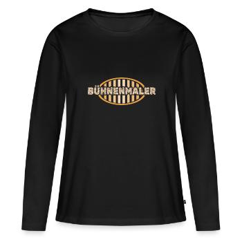 Emploi Peintre de scène - T-shirt manches longues Premium bio Femme - noir - Devant - Julia (174cm)