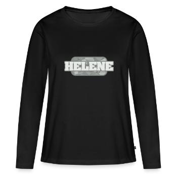 Gesundheit Helene - Frauen Premium Bio Langarmshirt - Schwarz - Vorne - Julia (174cm)