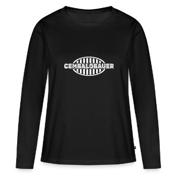 Job Facteur de clavecins - T-shirt manches longues Premium bio Femme - noir - Devant - Julia (174cm)