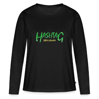 Geschenk für Benjamin - Frauen Premium Bio Langarmshirt - Schwarz - Vorne - Julia (174cm)