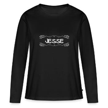 Jesse als Name - Frauen Premium Bio Langarmshirt - Schwarz - Vorne - Julia (174cm)