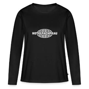 Emploi Directeur d’hôtel - T-shirt manches longues Premium bio Femme - noir - Devant - Julia (174cm)