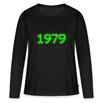 Computer 1979 - Women's Premium Organic Long Sleeve Shirt - black - Front - Julia (174cm)