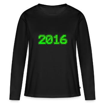 Computer 2016 - Women's Premium Organic Long Sleeve Shirt - black - Front - Julia (174cm)