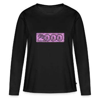 2000 - Women's Premium Organic Long Sleeve Shirt - black - Front - Julia (174cm)
