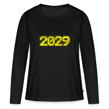 Computer 2029 - Women's Premium Organic Long Sleeve Shirt - black - Front - Julia (174cm)