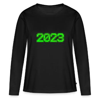 Computers 2023 - Women's Premium Organic Long Sleeve Shirt - black - Front - Julia (174cm)