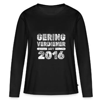 Award 2016 - Women's Premium Organic Long Sleeve Shirt - black - Front - Julia (174cm)