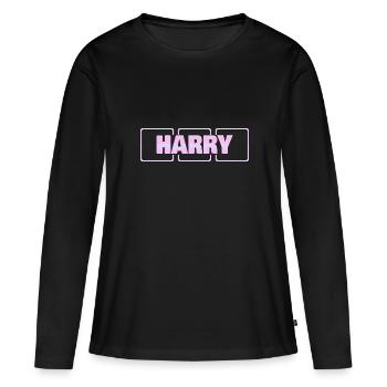 Harry bébé - T-shirt manches longues Premium bio Femme - noir - Devant - Julia (174cm)
