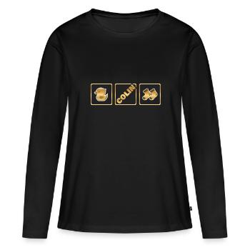 Enfant Colin - T-shirt manches longues Premium bio Femme - noir - Devant - Julia (174cm)