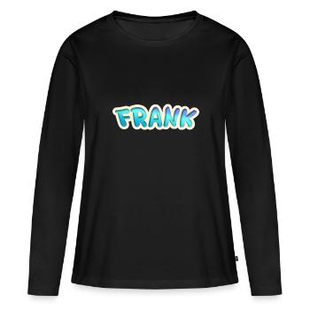Franc - T-shirt manches longues Premium bio Femme - noir - Devant - Julia (174cm)