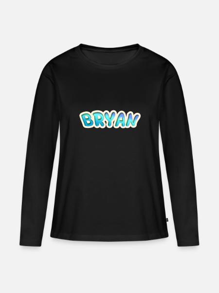 Bryan - Women's Premium Organic Long Sleeve Shirt - black
