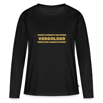 Profession : Doreur - T-shirt manches longues Premium bio Femme - noir - Devant - Julia (174cm)
