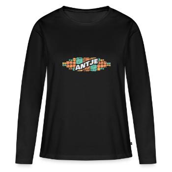 Cadeau pour Antje - T-shirt manches longues Premium bio Femme - noir - Devant - Julia (174cm)
