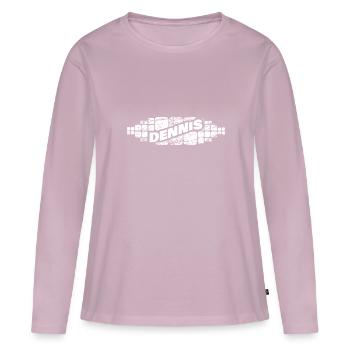 Gift for Dennis - Women's Premium Organic Long Sleeve Shirt - dusky pink - Front - Julia (174cm)