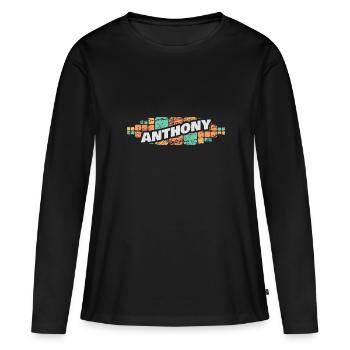 Anthony Anthony - Women's Premium Organic Long Sleeve Shirt - black - Front - Julia (174cm)