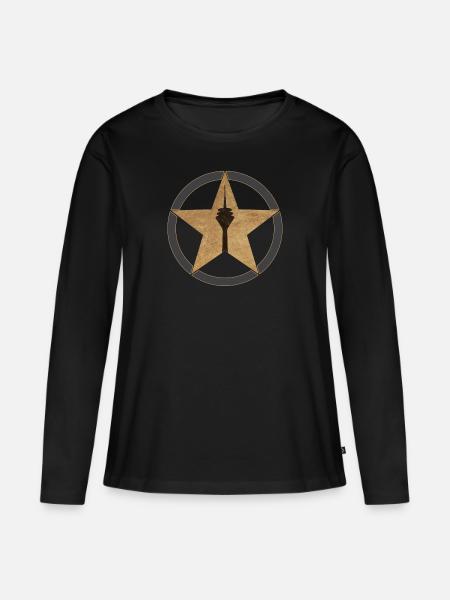 LiD - Rheinturm - Edition - Frauen Premium Bio Langarmshirt - Schwarz