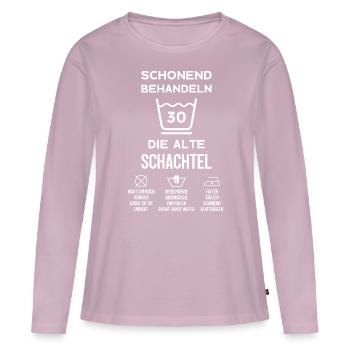 30. GEBURTSTAG DAMEN JAHRGANG 1993 30 JAHRE FRAU - Frauen Premium Bio Langarmshirt - Altrosa - Vorne - Julia (174cm)
