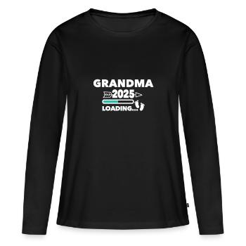 Granmpa 2025 - Frauen Premium Bio Langarmshirt - Schwarz - Vorne - Julia (174cm)