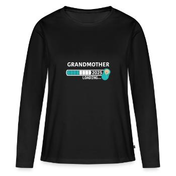 Grandmother 2025 - Frauen Premium Bio Langarmshirt - Schwarz - Vorne - Julia (174cm)