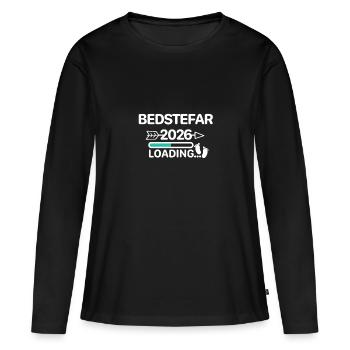 Bedstefar 2026 dänisch - Frauen Premium Bio Langarmshirt - Schwarz - Vorne - Julia (174cm)