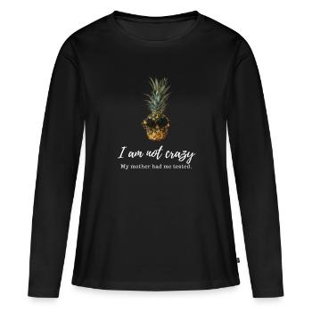théorie du big bang: je ne suis pas fou II - T-shirt manches longues Premium bio Femme - noir - Devant - Julia (174cm)