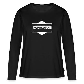 Papapalapapap - cult - Women's Premium Organic Long Sleeve Shirt - black - Front - Julia (174cm)